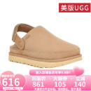 UGG美版女士新款一脚蹬凉鞋凉拖舒适休闲包头平底拖鞋1138252 SAN-沙色 36