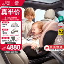 宝得适（BRITAX）宝宝儿童安全座椅0-7岁isize认证正反360°旋转成长骑士 通风款 Air薄雾粉