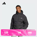 adidas暖「芯」科技530蓬拒水防泼保暖鸭绒羽绒服男阿迪达斯官方 黑色 2XL