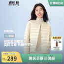 波司登25年春轻薄羽绒服女90绒V领轻便内胆保暖短外套B250130004B