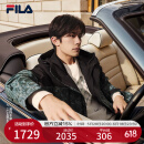 FILA易烊千玺同款|斐乐男装棉服夹克二合一2025春新满印连帽外套男 满印一-ZA L (175) /96A