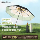 蕉下（beneunder）防紫外线遮阳伞三折双层黑胶晴雨伞防晒伞BM664月雾