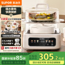 苏泊尔（SUPOR）电炖锅 煲汤锅隔水炖锅0涂层家用多功能锅炖蒸煮一体17L电炖盅炖汤锅电蒸锅 DZ20FC871