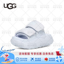 UGG夏季女士休闲运动舒适时尚厚底露趾魔术贴凉拖鞋 CRRN | 洋流蓝色 37 鞋内长：23CM