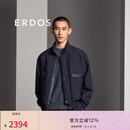 ERDOS 春夏立领职场通勤风外套商务休闲短款拼贴绗缝男棉服外套 夏夜蓝 XL 180/100A