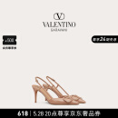华伦天奴VALENTINO[礼物]女士 VLOGO SIGNATURE 漆皮高跟鞋 肉桂粉色 36.5 （偏大半码）