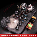 LICHENVFGA品牌茶具整套实木茶盘全自动一体功夫泡茶台办公室茶器套装 耀龙腾四海/建盏自动