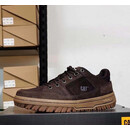 CAT卡特低帮男鞋春夏透气防滑耐磨板鞋户外休闲徒步鞋复古工装马丁靴 深咖 偏大，建议买小一码 40