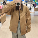 阿迪达斯 （adidas）三叶草 棉服外套男装女装2024冬季新款运动服翻领保暖休闲夹克 JW9576棕色 XL