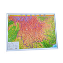 云南立体地形图 1.1*0.8米 3D凹凸直观展示地势地貌 可悬挂星球地图出版社