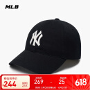 MLB帽子男女软顶棒球帽虞书欣明星同款运动鸭舌帽3ACP6601N-50BKS-F