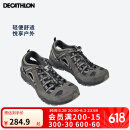 迪卡侬（DECATHLON）登山鞋男户外防滑凉鞋夏季透气耐磨轻便徒步鞋溯溪鞋洞洞鞋 铅灰色-防撞款-NH500 42