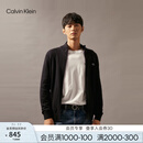 Calvin KleinJeans秋冬男女情侣ck休闲通勤刺绣立领拉链针织开衫毛衣J326796 BEH-太空黑 M