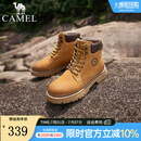 骆驼（CAMEL）【王俊凯同款】经典大黄靴情侣款复古英伦风户外工装马丁靴男鞋 G13W076002 驼色(男款) 42