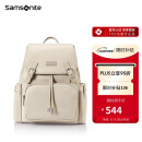 新秀丽（Samsonite）时尚潮流女士背包书包大容量旅行包双肩包礼物送女友 NW7 米色