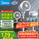 美的（Midea）【暴风循环】空气循环扇大风量摇头电风扇家用台式落地扇轻音卧室节能小风扇柔风轻羽扇 FGA24TQ