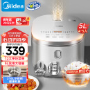 美的（Midea）电饭煲0涂层电饭锅5L大容量316L不锈钢内胆4-5人无涂层家用多功能微压电饭煲MB-RE576S
