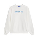 VETEMENTS   BLUE卫衣男2025冬季新款圆领套头衫简约潮流百搭上衣 55120005 白色 L