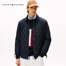 Tommy Hilfiger【防水】秋冬男美式潮流菱格灯芯绒衬衫领轻薄棉服夹克外套 藏青色DW5 L （推荐：150-165斤）