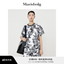 Marisfrolg【商场同款】玛丝菲尔年夏季新款蝴蝶艺术花稿休闲套装女 花色 2XL