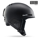 南恩滑雪头盔单双板滑雪装备护具防撞男女保暖NT30 哑黑 L