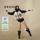 ERDOS 复古费尔岛毛衣翻领提花宽松女士针织短外套 藏蓝 170/88A/L