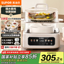苏泊尔（SUPOR）电炖锅 煲汤锅隔水炖锅0涂层家用多功能锅炖蒸煮一体17L电炖盅炖汤锅电蒸锅 DZ20FC871