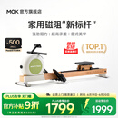 MOKFITNESS(摩刻)一K10磁阻静音划船机家用智能划船器健身训练器材 K10ES旗舰版（山葵绿）自发电
