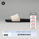 lululemon丨restfeel slide 女士拖鞋 *徽标款 LW9FO8S 浅象牙白/黑/浅象牙白 38