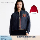 TOMMY HILFIGER【新年系列】25春夏女装防泼水蛇年双面穿棉服夹克外套45134 红色/藏青色XMP L （推荐：125-135斤）