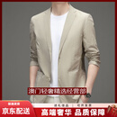 GUYNTS轻奢品牌男士防晒衣男夏季轻薄款冰丝西装外套男装纯色防晒衣 卡其 卡其 M