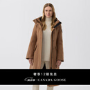 加拿大鹅（Canada Goose）Bala女士黑标羊毛派克大衣长款外套大鹅羽绒服 8809WB3 1635  驼色混色 S