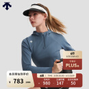 迪桑特 WOMEN’S TRAINING  女士 半拉链 连帽卫衣 DB-DARK BLUE M (165/84A)