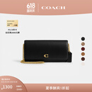 蔻驰（COACH）女士ESSENTIAL长款钱包真皮单肩包斜挎包高级女包 B4/黑色