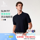 哈吉斯（HAZZYS）男装 2025夏季新款简约上衣休闲翻领短袖POLO针织衫男ABYZD0CAX11 藏青色NV L （175/96A 48）