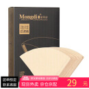 Mongdio咖啡滤纸扇形滴漏式美式咖啡机手冲咖啡过滤纸102型100片