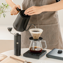 泰摩进阶手冲咖啡壶套装 磨豆机温控壶咖啡器具女生节礼物生日礼盒 进阶型套装-【栗子C5|曜石黑】
