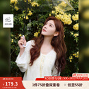 茵曼（INMAN）章若楠同款欧若风镂空薄女装开衫针织衫2025年春季新款短款外套 杏色 M