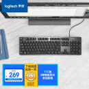 罗技（Logitech）K845 机械键盘 有线键盘 游戏办公键盘 104键 全尺寸 单光 黑色 TTC轴 茶轴