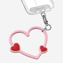 CASETIFY 【全新上市】心形手机腕带 适用于iPhone全系列手机配件 多功能手机挂环腕带 热情粉