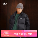 adidas 600蓬保暖鸭绒羽绒服面包服男女阿迪达斯官方三叶草 黑色 L