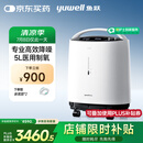 鱼跃5L升轻音升级医用低噪制氧机智能触屏带雾化8F-5W国家补贴