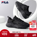 FILA（斐乐）官方男子跑步鞋MARS II火星二代新款复古运动鞋 黑色-BK-F12M141116F 42