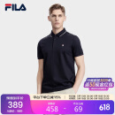 FILA 斐乐官方男士翻领短袖polo衫2025夏季商务休闲T恤