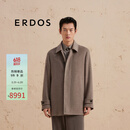 ERDOS 时尚休闲宽松保暖外套男毛呢大衣 驼色 M 170/92A