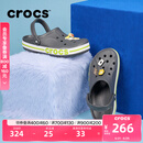 卡骆驰crocs洞洞鞋贝雅卡骆班轻便耐磨一脚蹬休闲鞋|205089 石板灰/青柠绿-0GX 41 /42(260mm)
