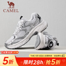 骆驼（CAMEL）【星耀】网面透气老爹鞋复古时尚轻便软弹舒适情侣运动休闲鞋子 G25S852108 月影灰 女 37