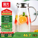 富光玻璃杯带把家用冷水壶耐热 2L大容量凉水壶玻璃耐热杯子