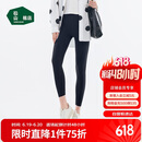 松山棉店高弹无痕裸感打底裤女可外穿休闲运动瑜伽裤黑色均码