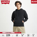 Levi's【商场同款】李维斯男士连帽卫衣LOGO刺绣百搭 黑色 38479-0115 S